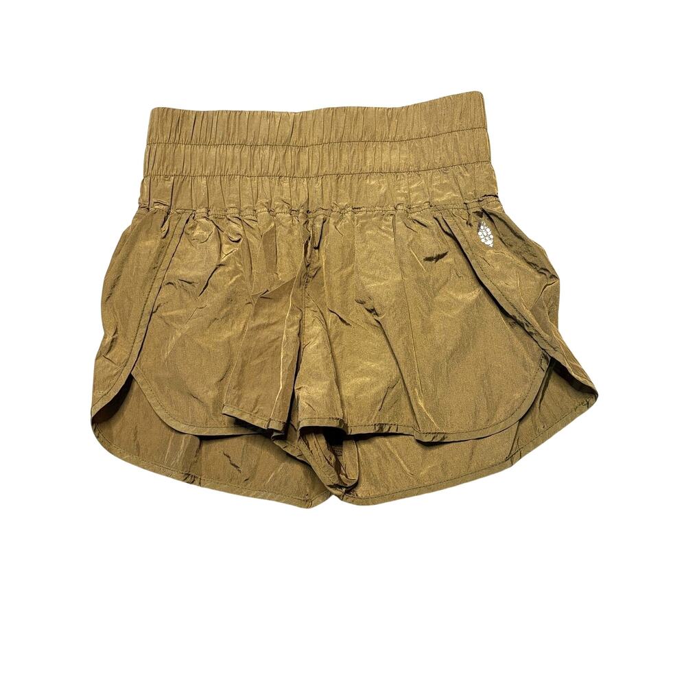 Free People Movement Way Home Olive Green Gym Shorts Small - Picture 2 of 9